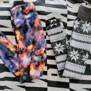 2 pairs women's size S leggings